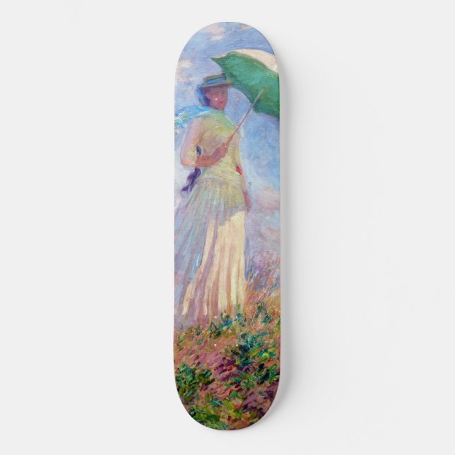 Skate Claude Monet - Mulher com Parasol virada para a di (Frente)