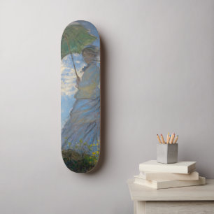 Skate Claude Monet Mulher com um Guarda-Sol Arte Fina