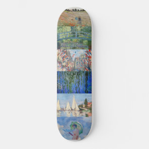 Skate Claude Monet - Patchwork de obras de arte