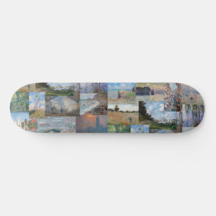 Skate Claude Monet - Patchwork de obras de arte