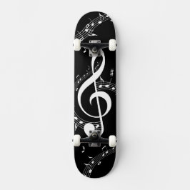 Skate Climacic G Clef Music Black