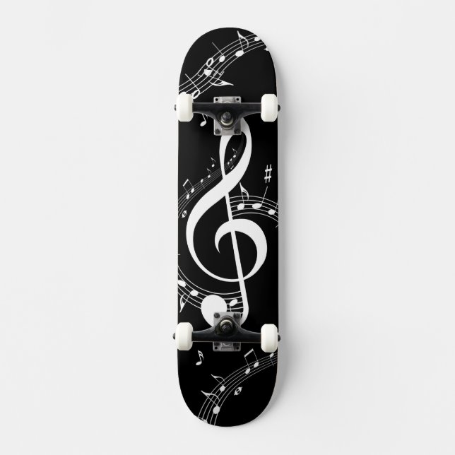 Skate Climacic G Clef Music Black (Frente)
