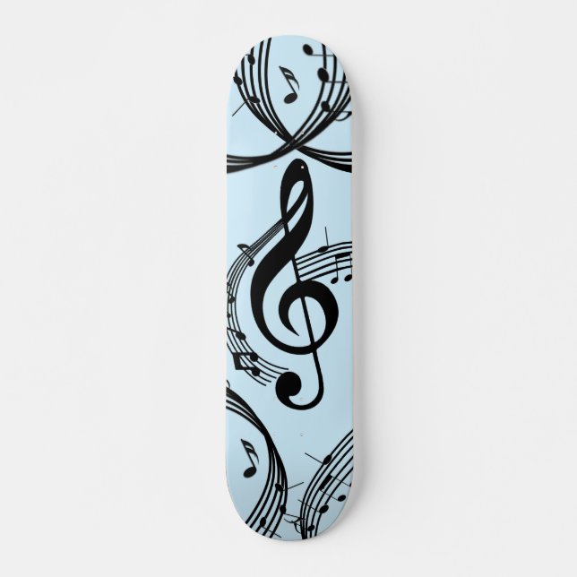 Skate Climactic G Clef Music Blue (Frente)