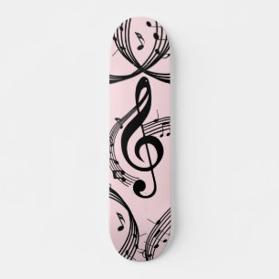 Skate Climactic G Clef Music Pink
