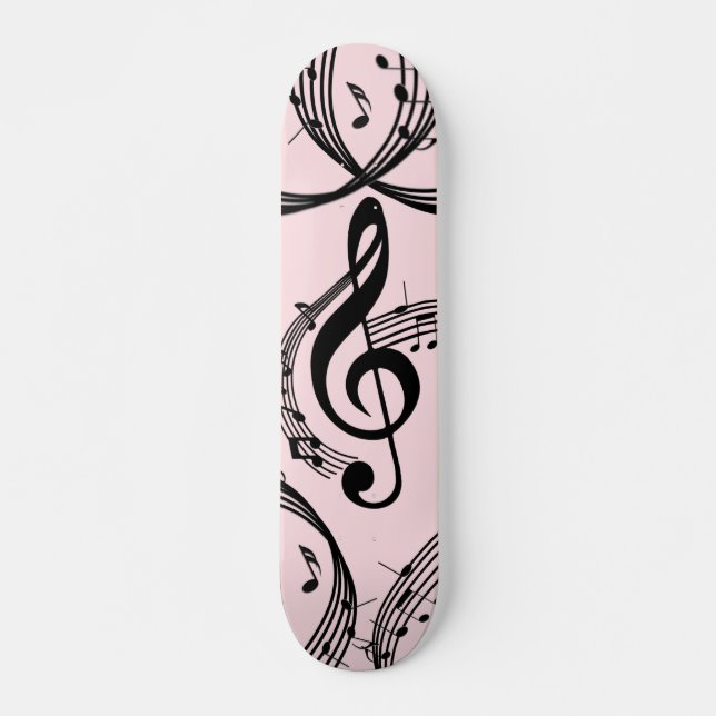 Skate Climactic G Clef Music Pink (Frente)