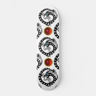 Skate COBRA DRAGON PRETO, Gemstones Red Ruby
