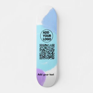 Skate Código QR minimalista simples adicionar logotipo n