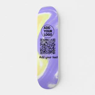 Skate Código QR minimalista simples adicionar logotipo n