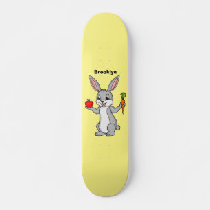 Skate Coelho bonito com desenho vegetal