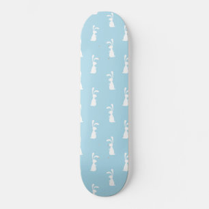 Skate Coelho Branco Coelho Orelha Pastel Primavera Azul