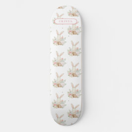 Skate Coelho Coelhinho Mole Personalizado Floral