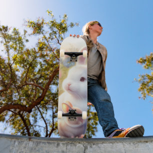 Skate Coelho de Páscoa de primavera Família Jardim Flora