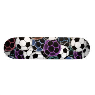 Skate Colagem da bola de futebol
