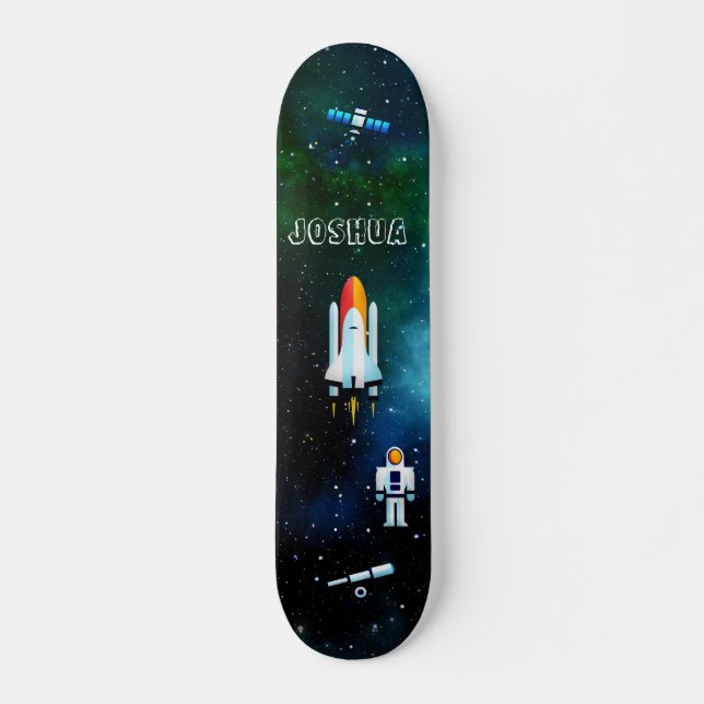 Skate Colagem de Astronautas Divertidos (Frente)