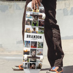 Skate Colagem de Fotos do Instagram de Tendência Legal d<br><div class="desc">Design de Colagem de Fotos Moderna do Instagram para skates: personalize com suas fotos favoritas,  assim como mensagens com nomes personalizados,  e torne este o melhor presente de aniversário de todos os tempos!</div>