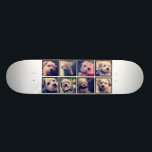 Skate Colagem de Fotos Personalizada com Fotos Quadradas<br><div class="desc">Use sua foto ou fotos favoritas para fazer um espetáculo divertido para compartilhar com amigos.</div>