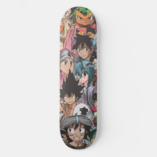 Skate Colagem de Personagens de Anime Manga