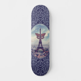 Skate Colagem de Torre Eiffel em Paris
