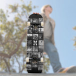 Skate Colagem Legal de Fotografias do Instagram com Nome<br><div class="desc">Legal e moderno andar de skate com a Colagem de Fotos do Instagram Personalizado em torno do seu monograma e nome. Personalize facilmente com suas fotos favoritas. Faz um excelente com montagem na parede (separada) para um excelente de aniversário ou um presente de graduação! Este design é preto e branco....</div>