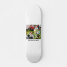 Skate Colagem personalizada do Melhor Avô de 6 Fotos