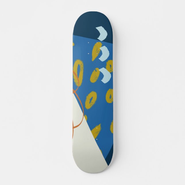 Skate Coleta de Formas #ilustração #abstrato (Frente)