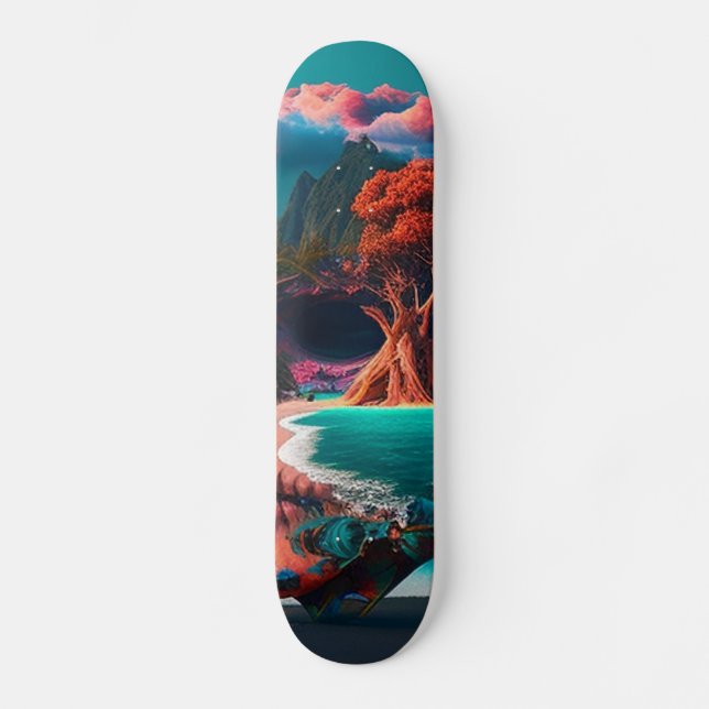 Skate Colored skull head (Frente)