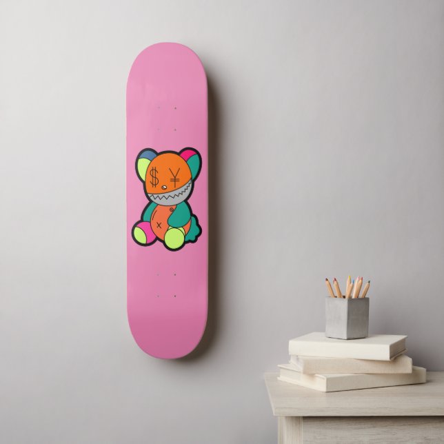 Skate Colorful bear (Arte de parede)