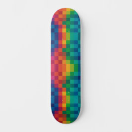 Skate Colorful Checkered Pattern