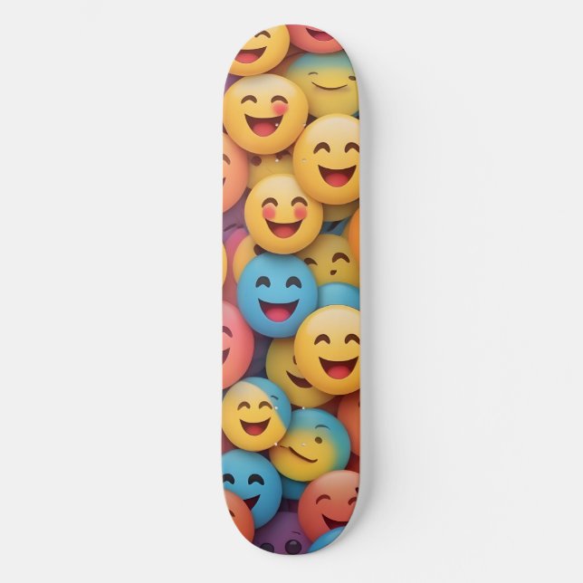 Skate Colorida Smile Emoji (Frente)