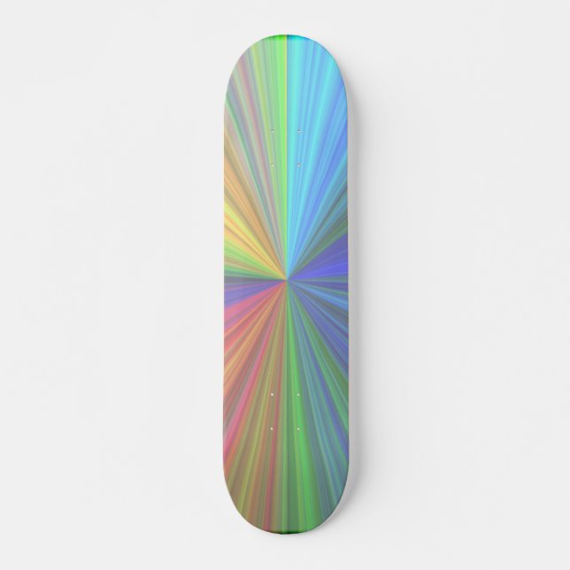 Skate colorido brilhante (Frente)