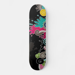 skate colorido de Abstrato psychedelic