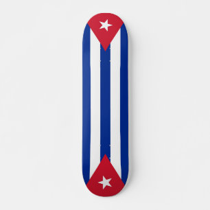 Skate com a bandeira de Cuba