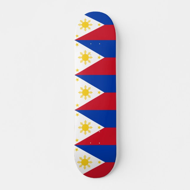 skate com bandeira das Filipinas (Frente)