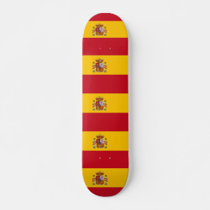 skate com bandeira de Espanha