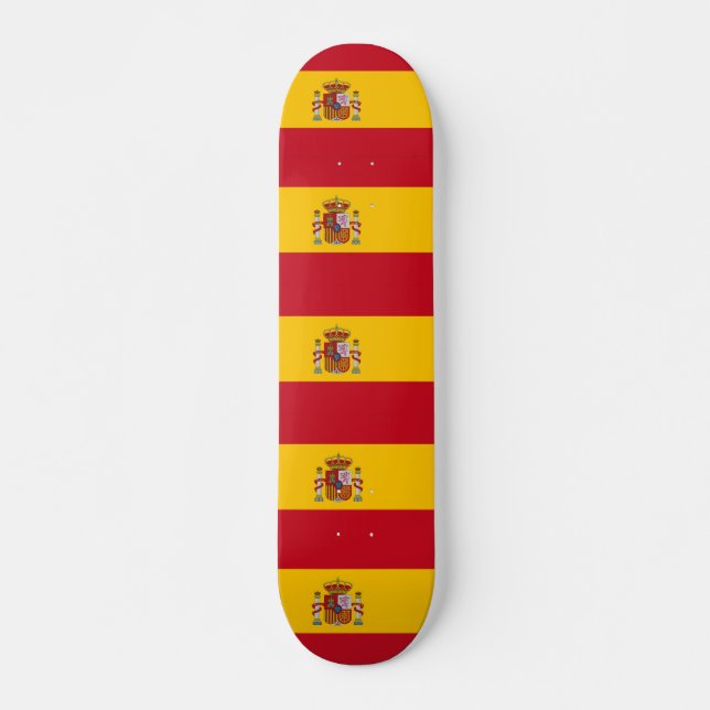skate com bandeira de Espanha (Frente)