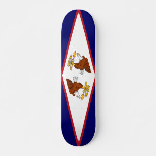 skate com bandeira de Samoa Americana