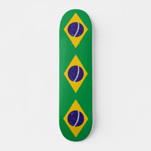 skate com bandeira do Brasil