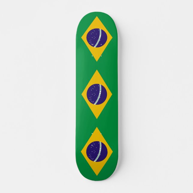 skate com bandeira do Brasil (Frente)