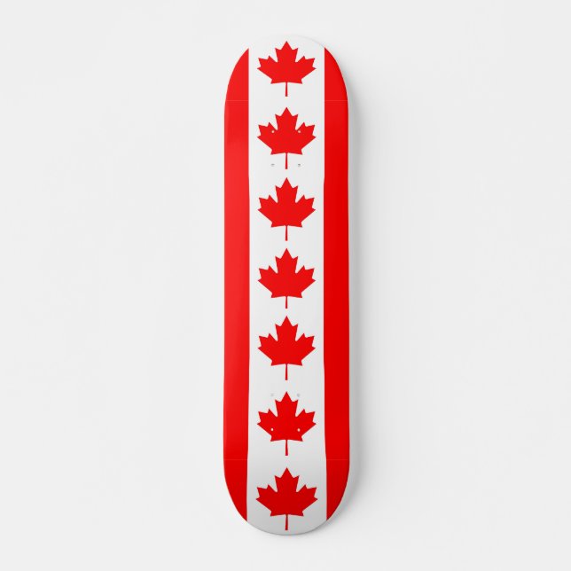 skate com bandeira do Canadá (Frente)