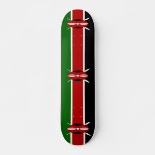 skate com bandeira do Quênia
