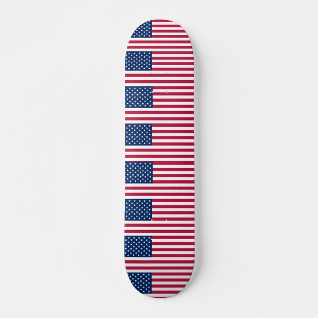 skate com bandeira dos Estados Unidos (Frente)
