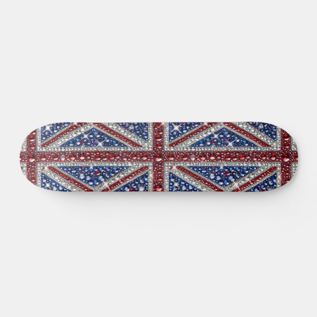 skate com Design de cores britânicas (Horz)