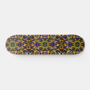 skate com Design de cores do Brasil