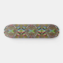 skate com Design de cores sul-africanas