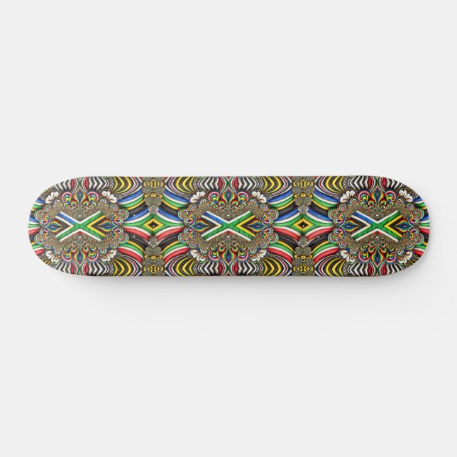 skate com Design de cores sul-africanas (Horz)