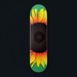 skate com girassol - Verão<br><div class="desc">Art Sunflower - Escolha / adicione suas cores de fundo favoritas!</div>