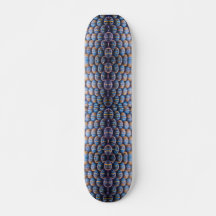 skate com imagem de Abstrato Honeycomb