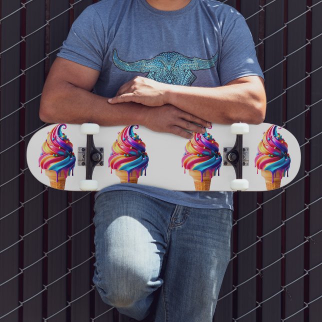 Skate Comida clássica de cone de sorvete vibrante do Sli (Ao ar livre 3)