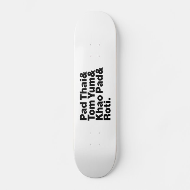 Skate Comida da Rua Tailandesa (Frente)