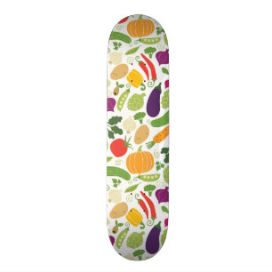 Skate Comida em um fundo branco